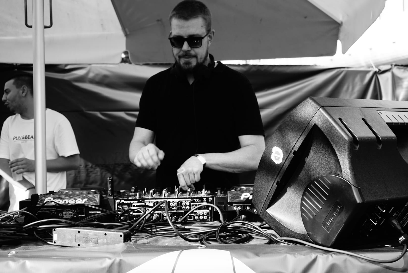 Open-Air-Set am Mischpult